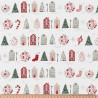 Printed Cotton ANVERS White / Red